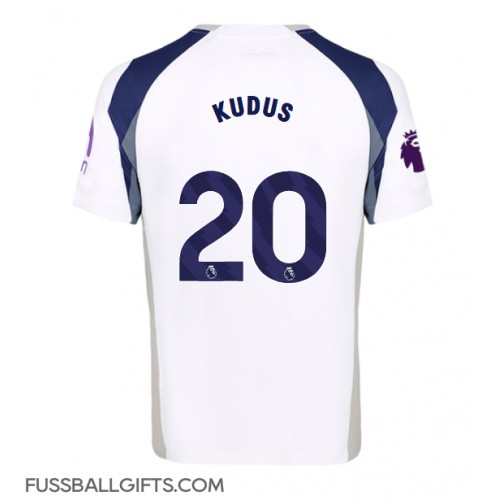 Tottenham Hotspur Mohammed Kudus #20 Fußballbekleidung Heimtrikot 2025-26 Kurzarm